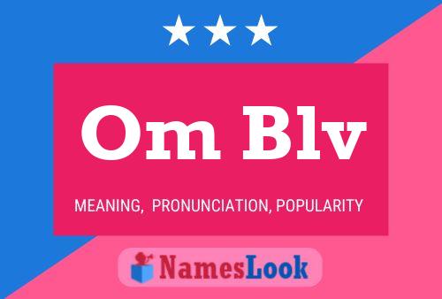 Om Blv Name Poster