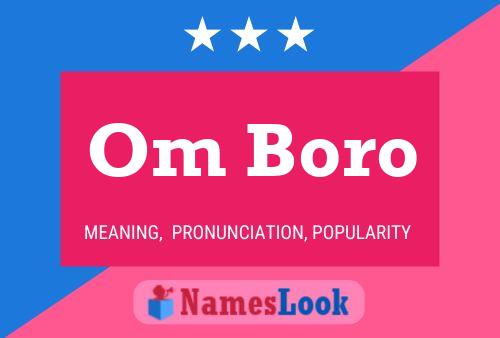 Om Boro Name Poster