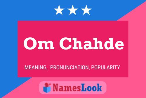 Om Chahde Name Poster