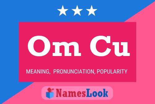 Om Cu Name Poster