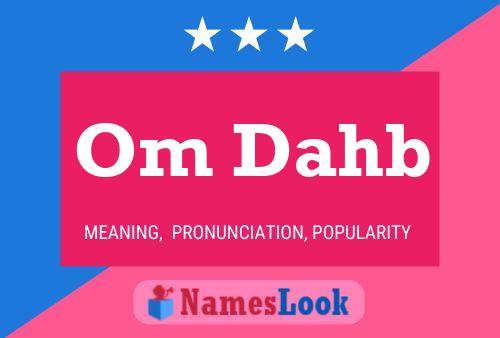 Om Dahb Name Poster