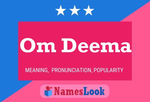 Om Deema Name Poster