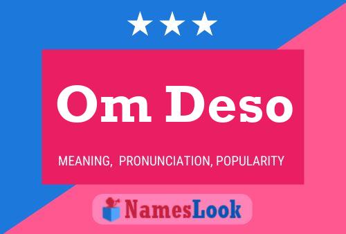 Om Deso Name Poster