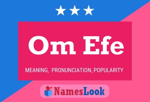 Om Efe Name Poster