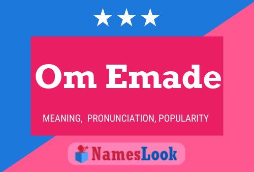 Om Emade Name Poster