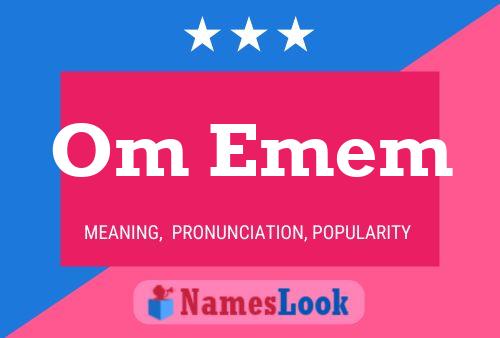 Om Emem Name Poster