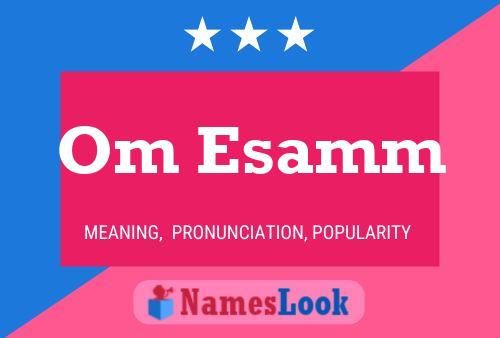 Om Esamm Name Poster