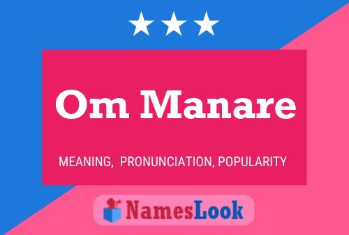 Om Manare Name Poster