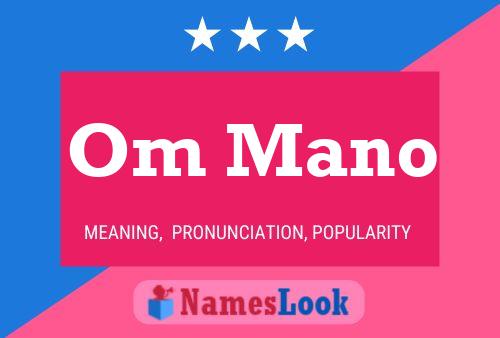 Om Mano Name Poster