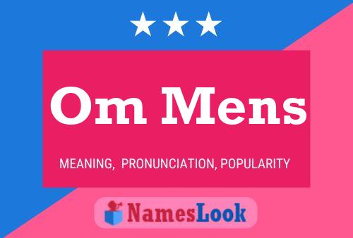 Om Mens Name Poster