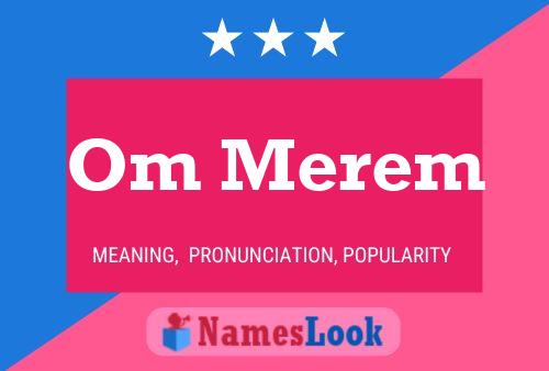 Om Merem Name Poster