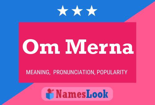 Om Merna Name Poster