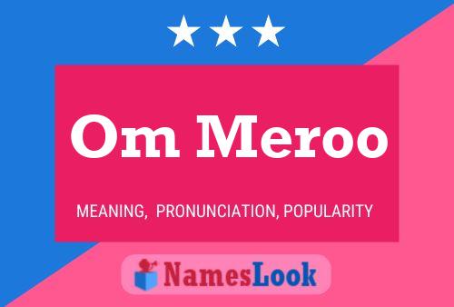 Om Meroo Name Poster