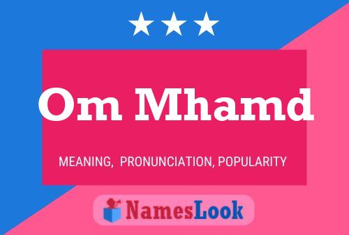 Om Mhamd Name Poster