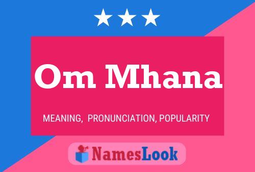 Om Mhana Name Poster