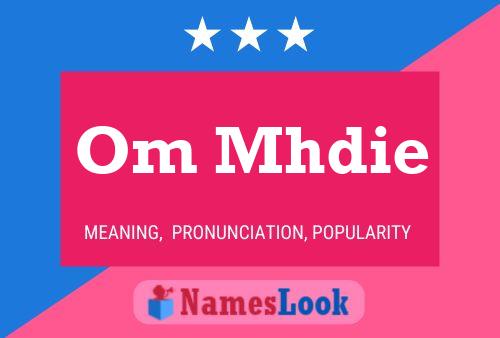 Om Mhdie Name Poster