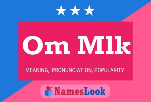 Om Mlk Name Poster