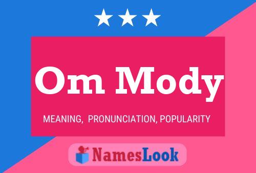 Om Mody Name Poster