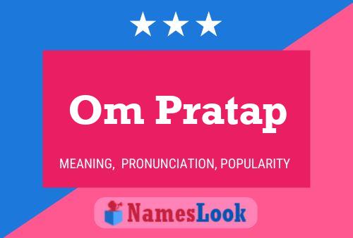 Om Pratap Name Poster