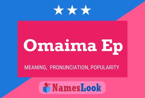 Omaima Ep Name Poster