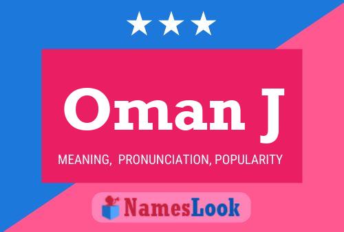 Oman J Name Poster