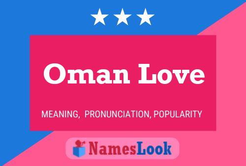 Oman Love Name Poster