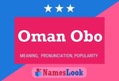 Oman Obo Name Poster