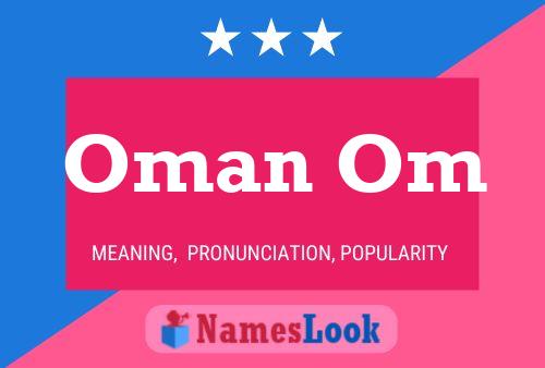 Oman Om Name Poster