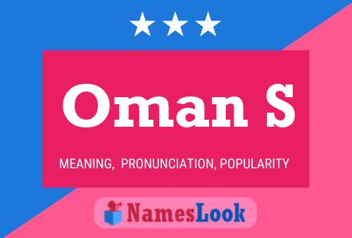 Oman S Name Poster