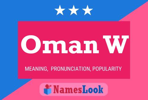 Oman W Name Poster