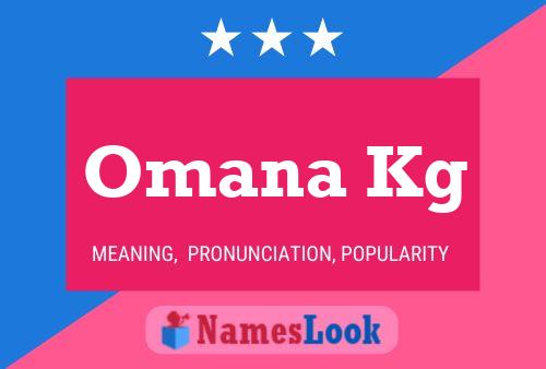 Omana Kg Name Poster