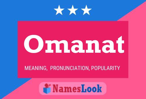 Omanat Name Poster