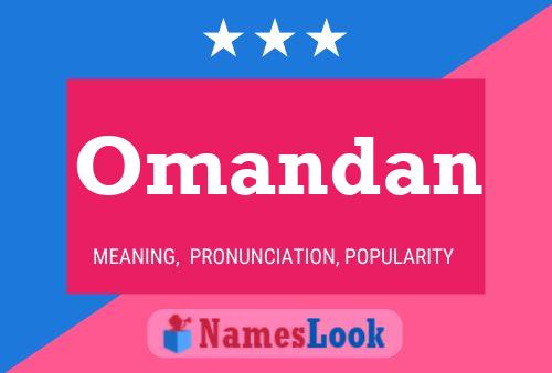 Omandan Name Poster