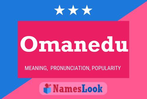 Omanedu Name Poster