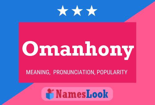 Omanhony Name Poster