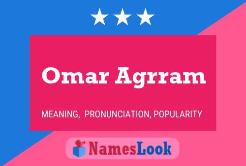 Omar Agrram Name Poster