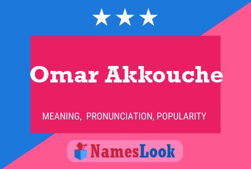 Omar Akkouche Name Poster