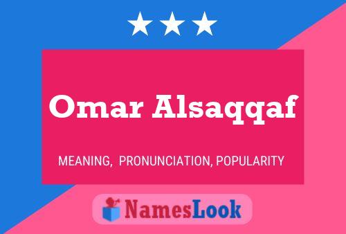 Omar Alsaqqaf Name Poster