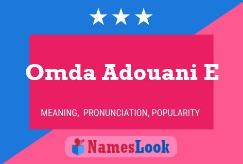 Omda Adouani E Name Poster