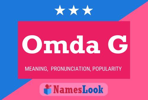 Omda G Name Poster