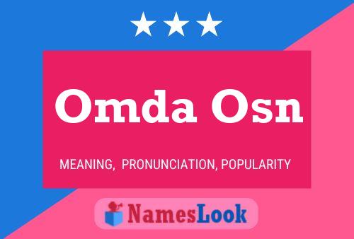 Omda Osn Name Poster