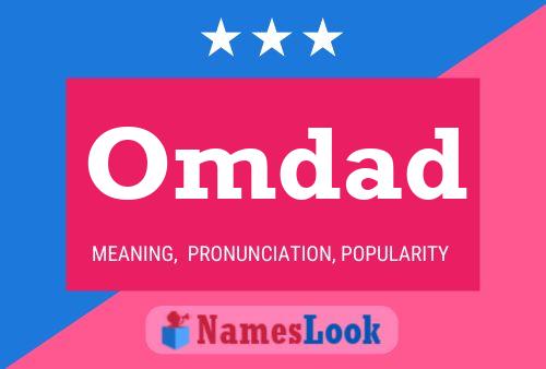 Omdad Name Poster