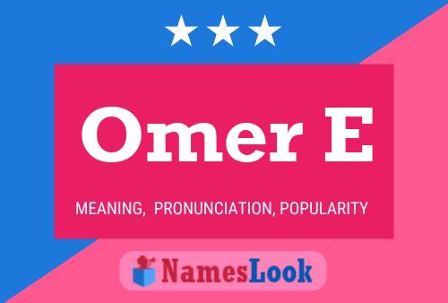 Omer E Name Poster