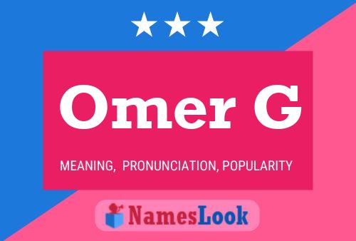 Omer G Name Poster