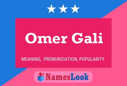 Omer Gali Name Poster