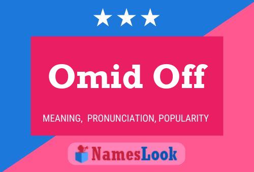 Omid Off Name Poster