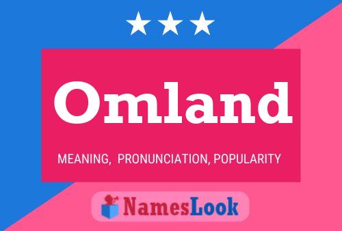 Omland Name Poster