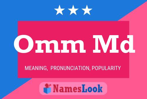 Omm Md Name Poster