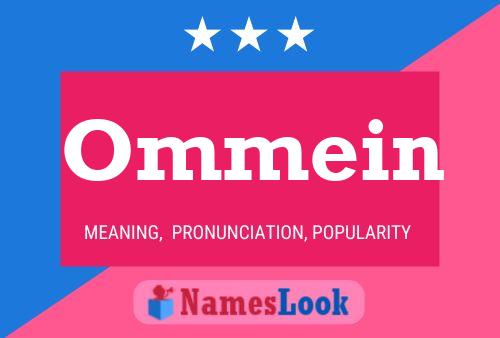 Ommein Name Poster