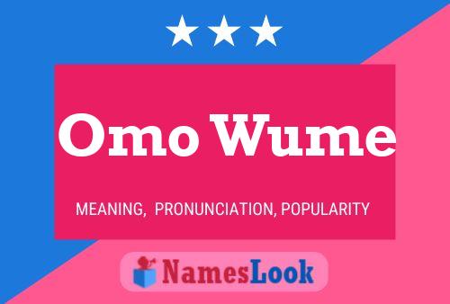 Omo Wume Name Poster